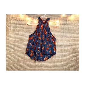 High neckline crop top